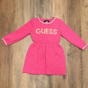 Guess Vibrant Pink Casual Kids Dress